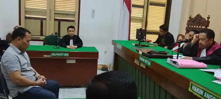 Mantan Camat Harian Divonis 16 Bulan Penjara dalam Kasus Korupsi Pembukaan Hutan Tele